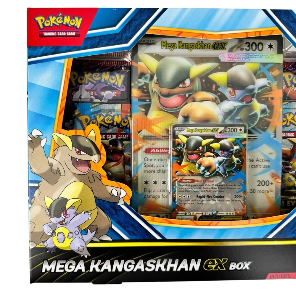 Pokemon Mega Kangaskhan EX Box - Blue Yellow Black